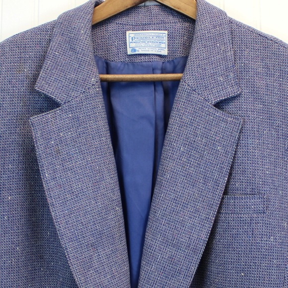 Vintage Pendleton Womens Tweed Blazer L/XL Preppy Academia Heritage Quiet Luxury - Picture 3 of 9
